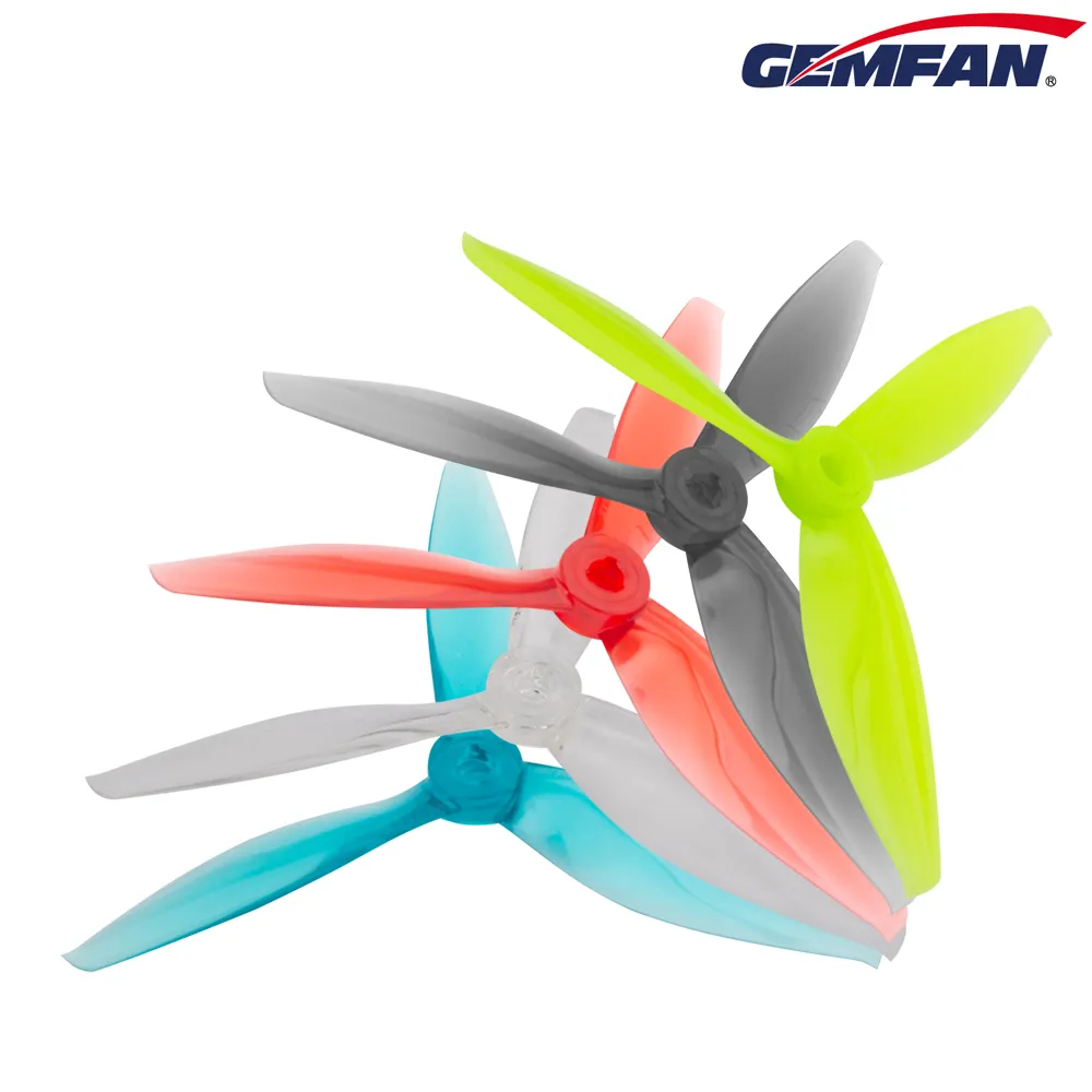 11118 3 propellers gemfan flash 5144 3 pc durable popo clear blue 2ccw 2cw