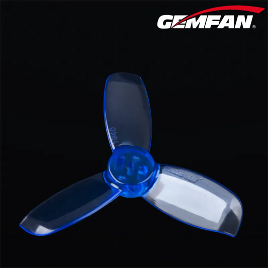 11370 1 propellers gemfan hulkie 1940 3 pc durable t mount clear blue 4ccw 4cw