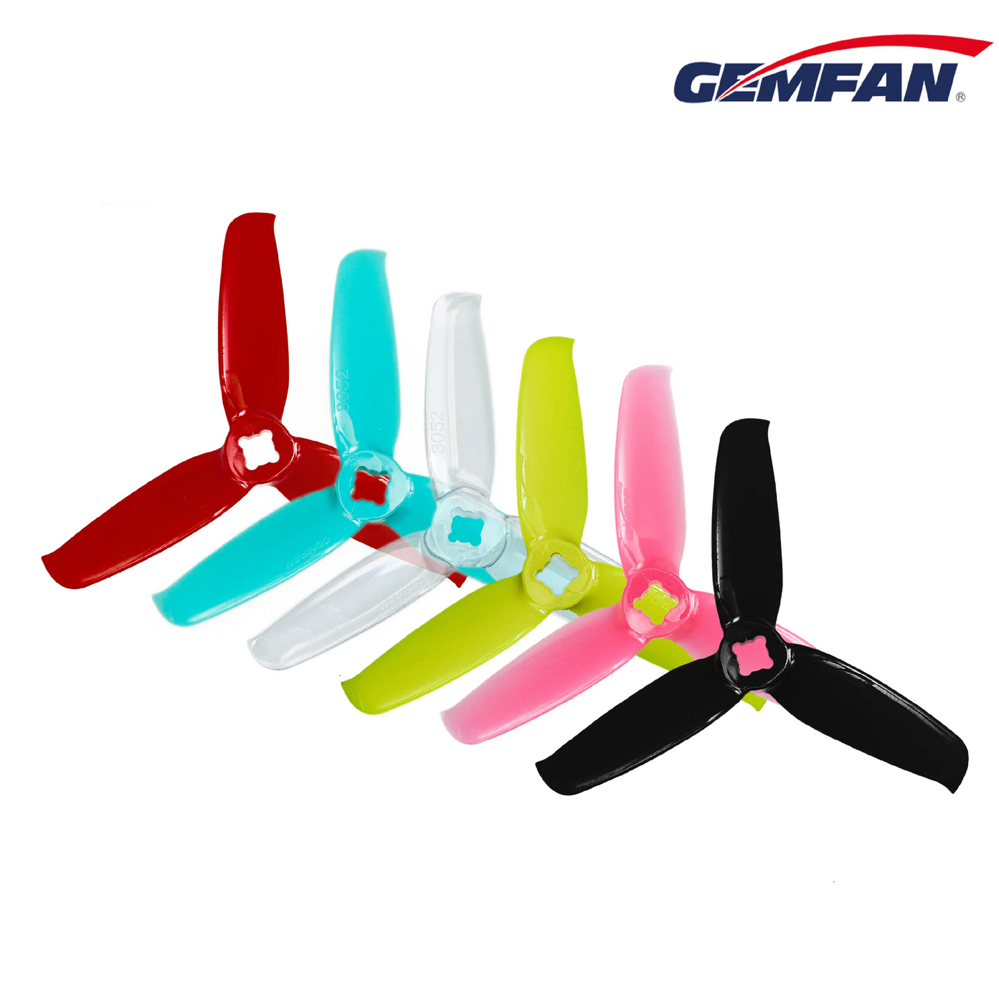 11607 3 propellers gemfan flash 3052 3 pc durable 1 5mm m5 adapter pink 2ccw 2cw