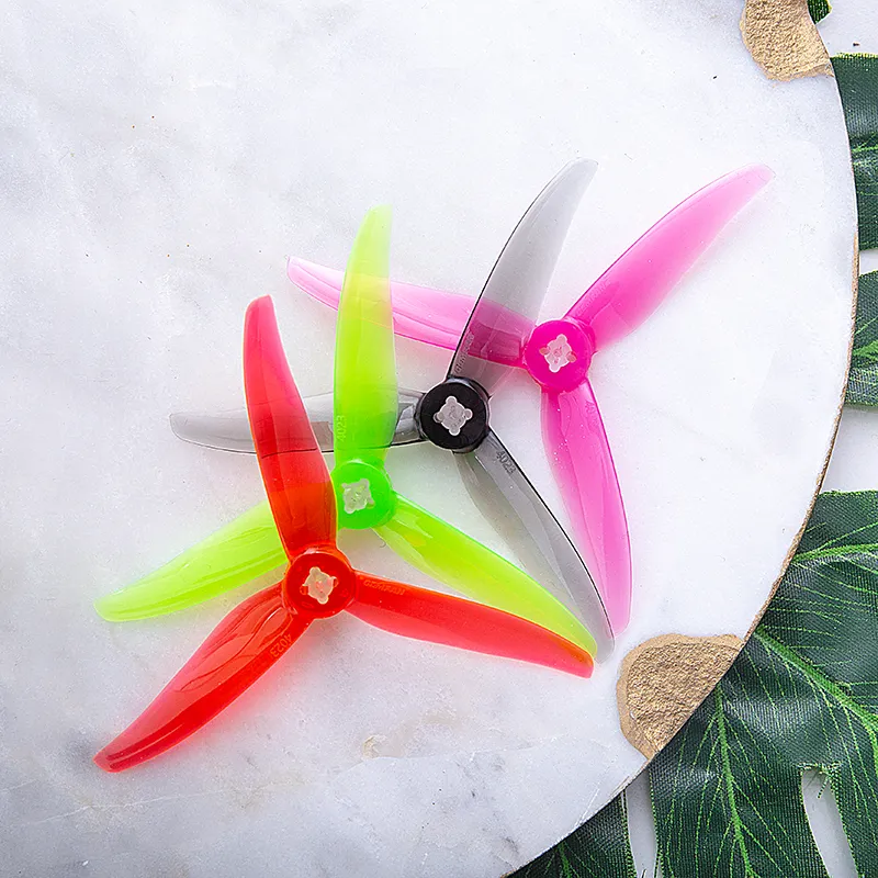 11676 5 propellers gemfan hurricane 4023 3 pc durable 2mm m5 green 2ccw 2cw