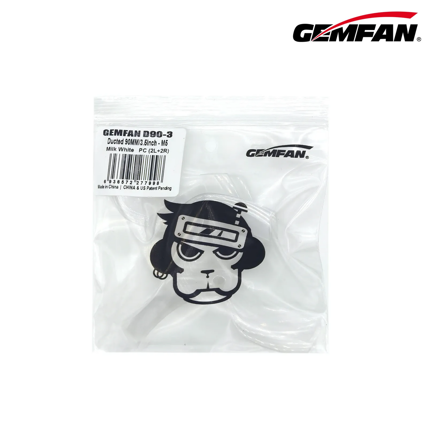 11874 7 propellers gemfan ducted d90 3 3 5inch pc m5 milk white 2ccw 2cw