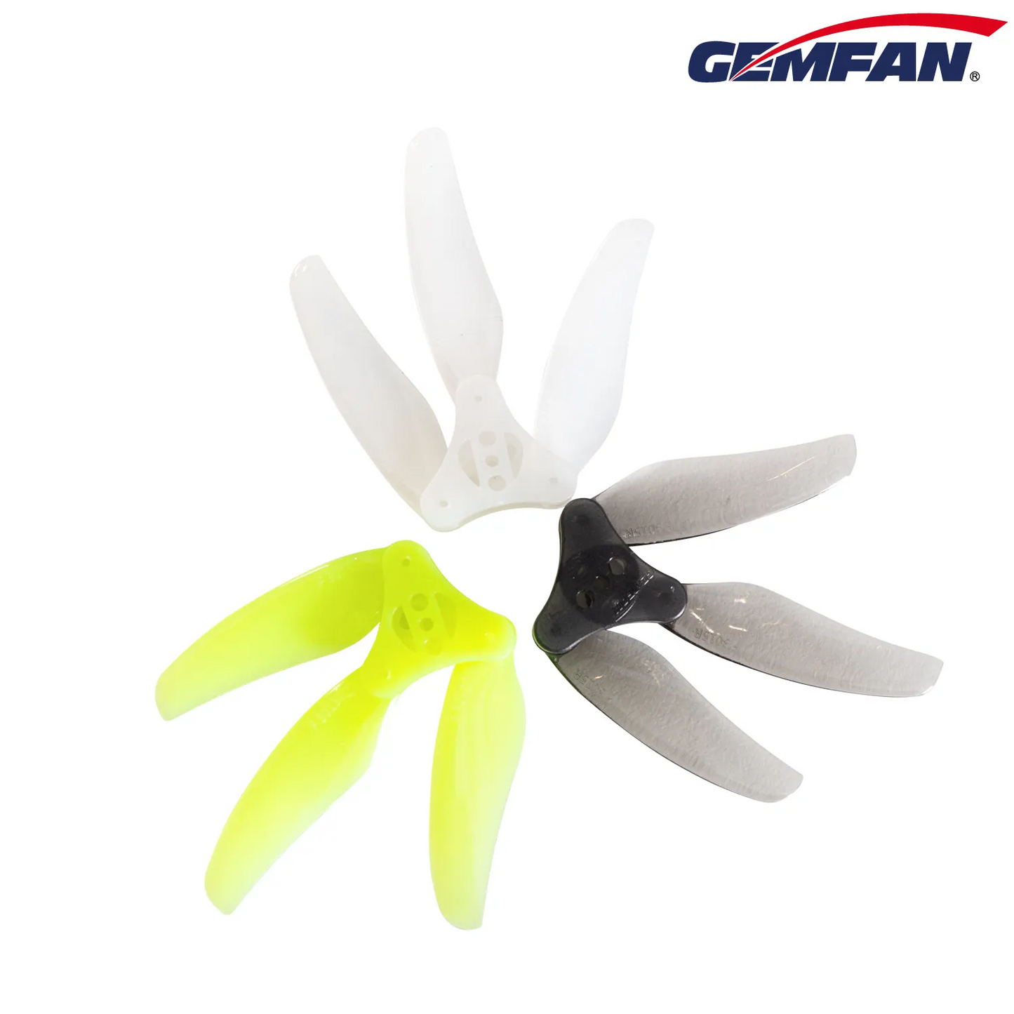 11943 3 propellers gemfan f3015 3 floppy proppy t mount clear gray 2ccw 2cw