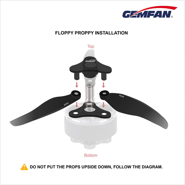 12015 1 propellers gemfan f6030 3 floppy proppy clear black 2ccw 2cw