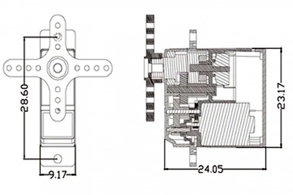 12624 9 servo emax es3351 9mm ultra thin