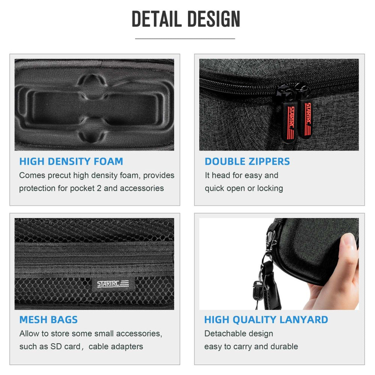 13435 5 upgrade storage bag startrc for dji pocket 2