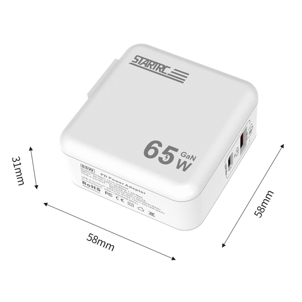 13474 5 qc3 0 gan 65w intelligent battery charger startrc for dji mavic 3