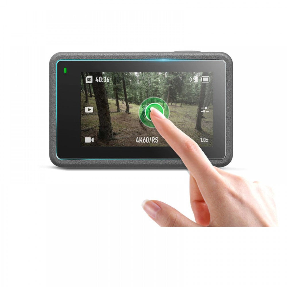 13480 3 tempered glass screen protector film startrc for dji action 3 2pcs pack