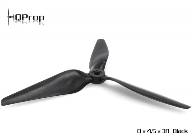 13950 1 propellers hqprop macroquad 8x4 5x3r 3 blade 8 black 1cw
