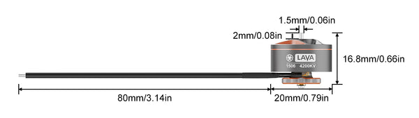 14043 4 motor betafpv 1506 4200kv 1pcs