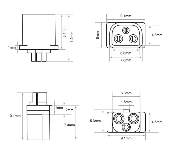 14190 2 connectors betafpv bt3 0 male adapter cable 5pcs
