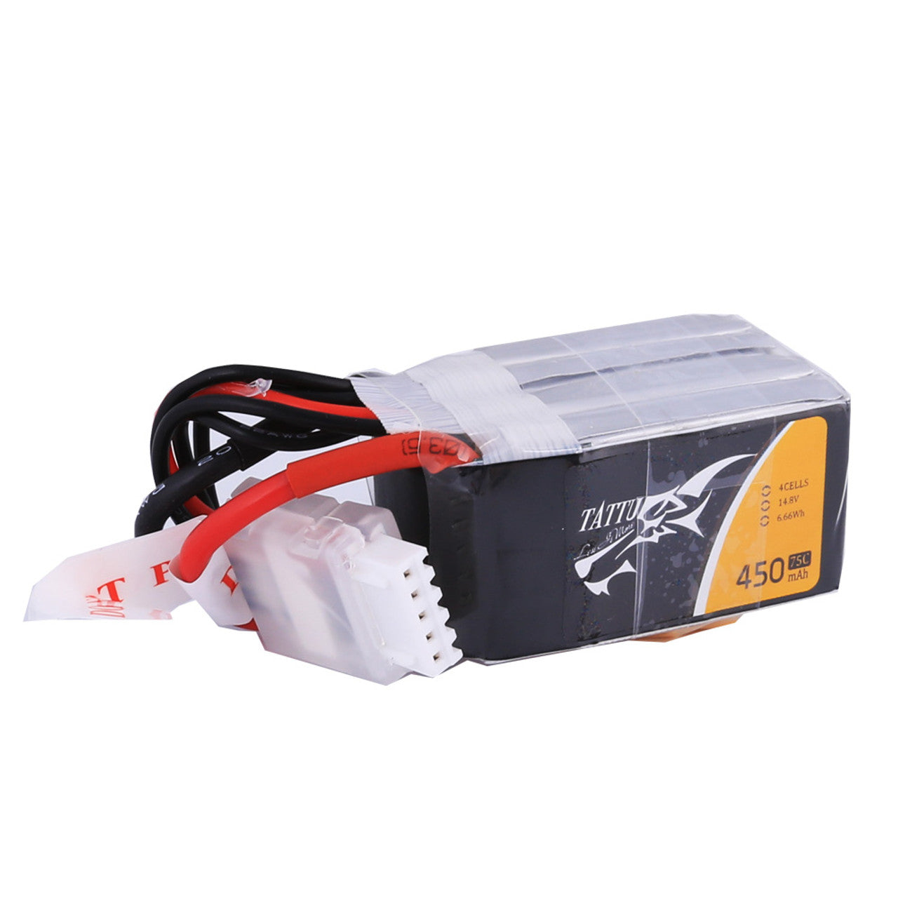 14331 1 battery tattu lipo 4s 14 8v 450mah 75c with xt30 plug
