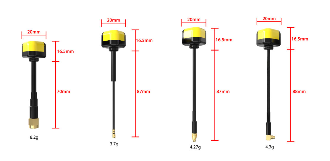 144 1 antenna speedybee v2 5 8 ghz 2pcs ufl