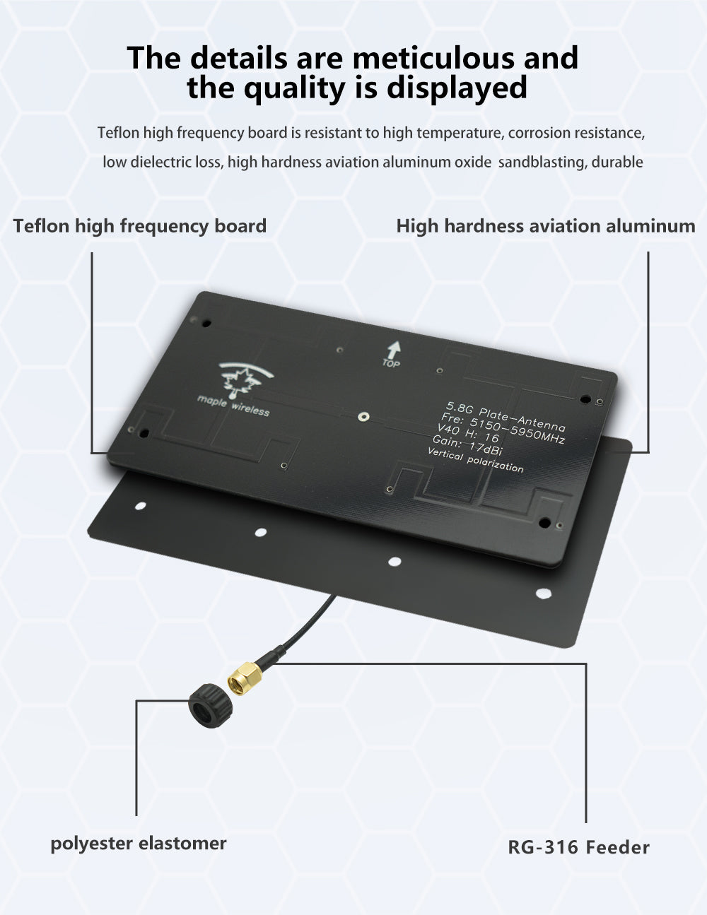 14418 4 antenna maple wireless 17db directional rp manual