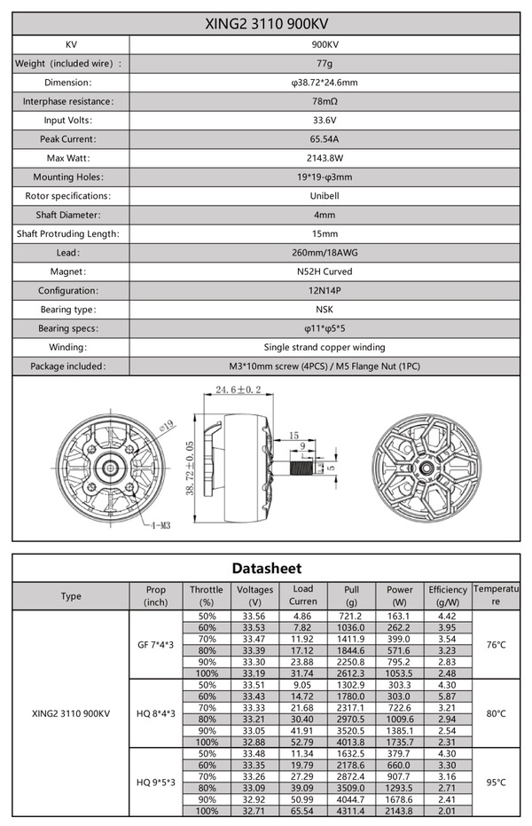 15042 1 motor iflight xing2 3110 unibell 900kv