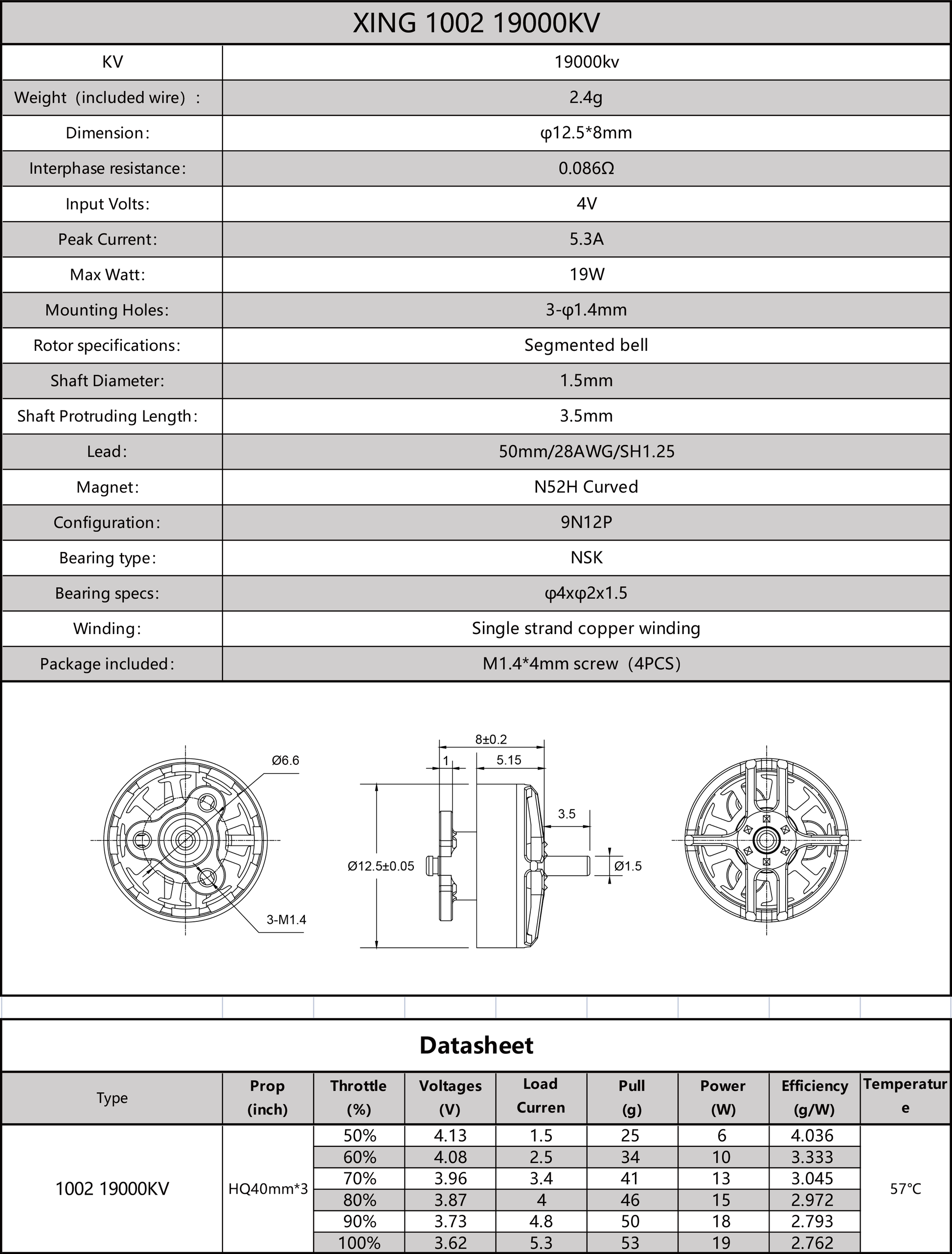 15135 3 motor iflight xing 1002 19000kv