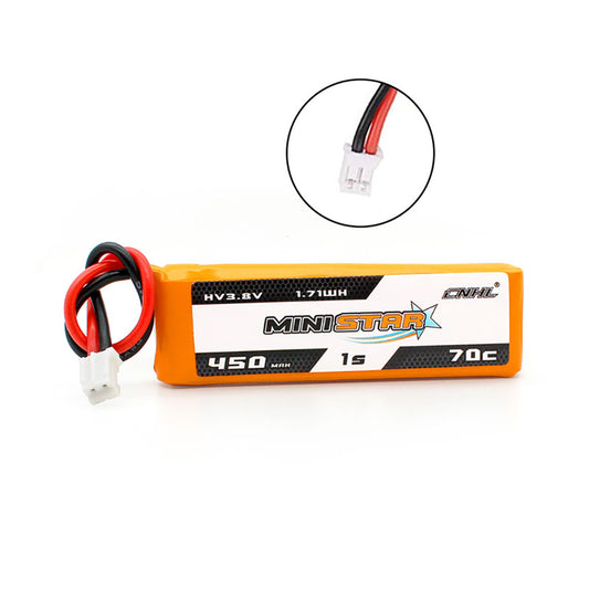 15840 battery cnhl ministar hv lipo 1s 3 8v 450mah 70c ph2 0 4pcs