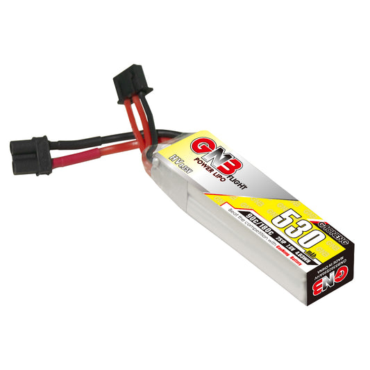 15954 battery gnb gaoneng lihv 2s 7 6v 530mah 90c xt30 lipo long