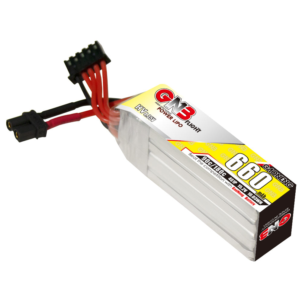 15978 battery gnb gaoneng lipo 4s 15 2v 660mah 90c xt30 long