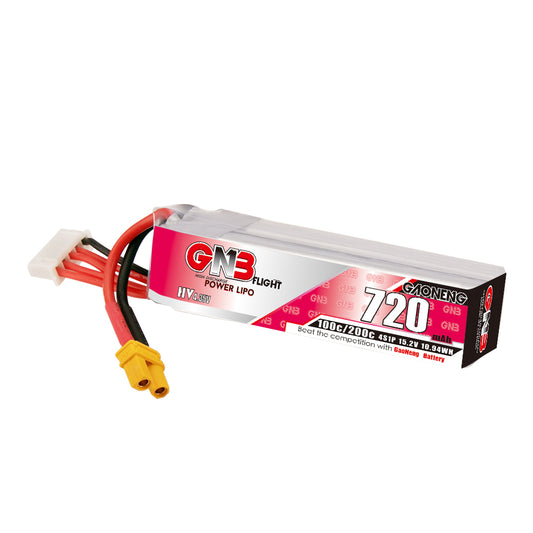 15993 battery gnb gaoneng lihv 4s 15 2v 720mah 100c xt30 long