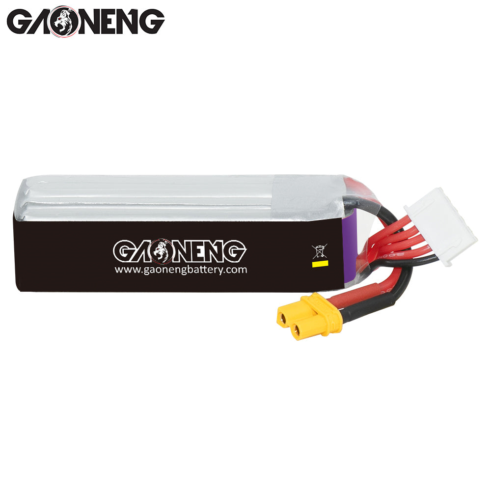16008 1 battery gnb gaoneng lihv 4s 15 2v 850mah 60c xt30
