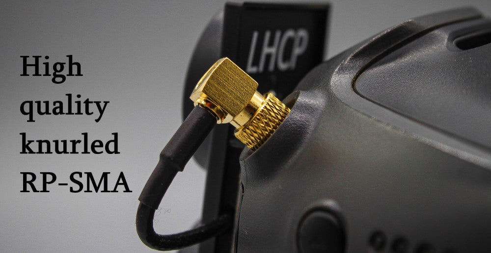 DJI FPV dronams skirta „TrueRC X2-AIR 5.8 MK II“ antena (pora) LHCP
