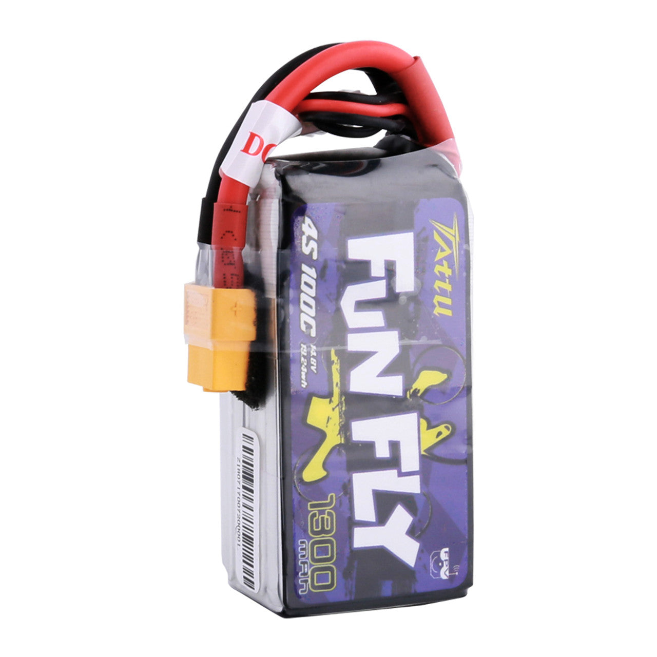 „Tattu Funfly“ serijos LiPo 4S 1300mAh 14.8V 100C XT60 akumuliatorius