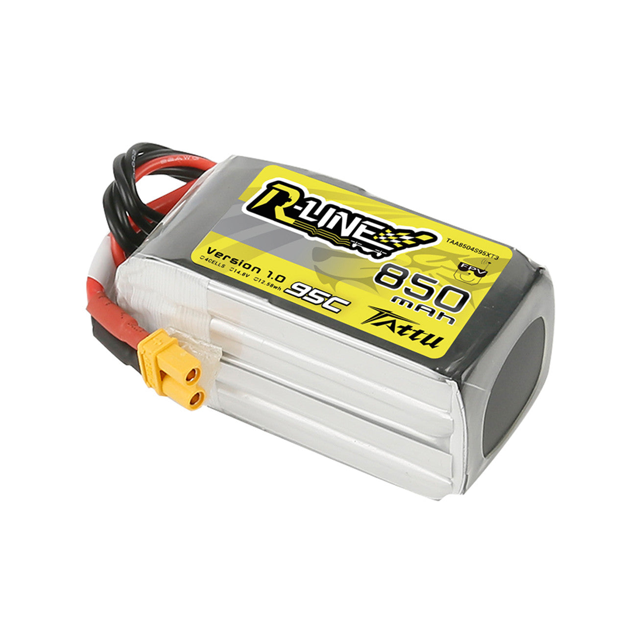 Akumuliatorius Tattu R-Line LiPo 4S 14.8V 850mAh 95C XT30