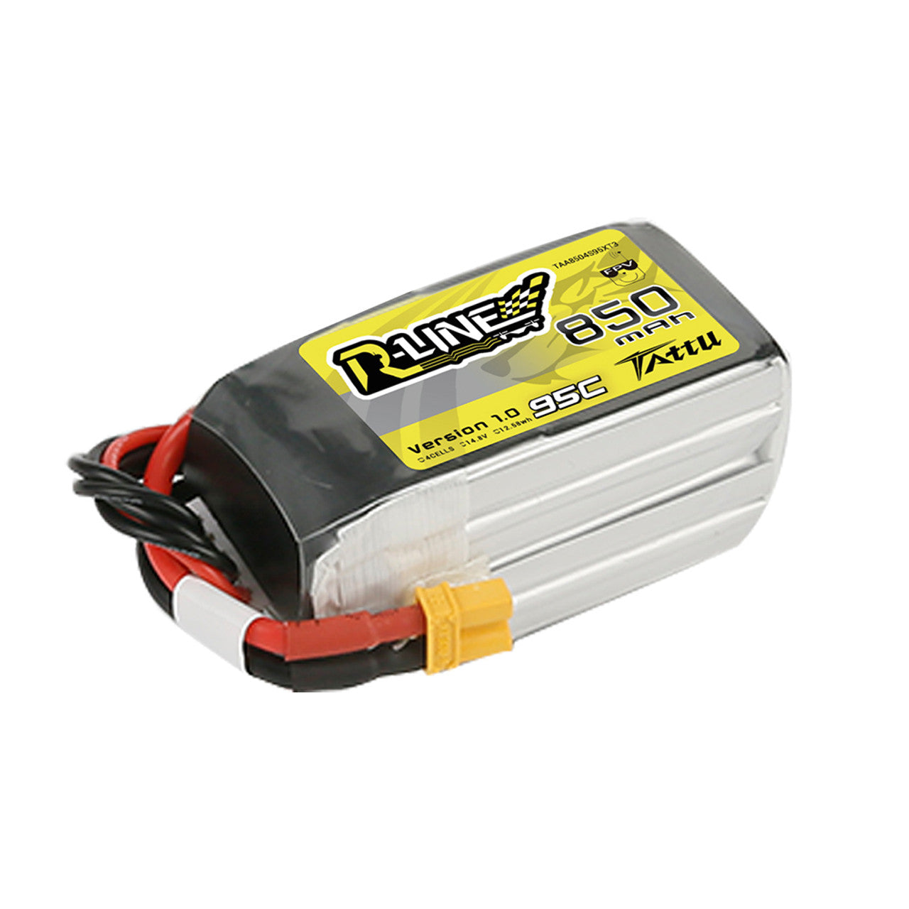 Akumuliatorius Tattu R-Line LiPo 4S 14.8V 850mAh 95C XT30