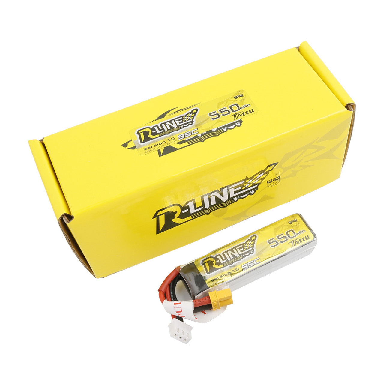 Akumuliatorius Tattu R-Line LiPo 2S 7.4V 550mAh 95C XT30
