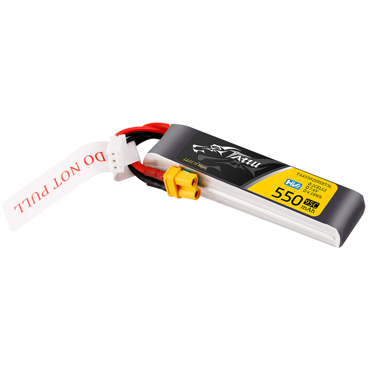 Akumuliatorius Tattu LiPo 2S 7.6V 550mAh 95C XT30 Long Pack