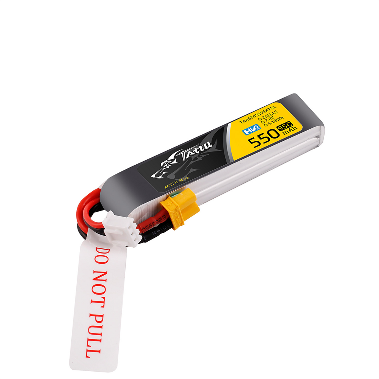 Akumuliatorius Tattu LiPo 2S 7.6V 550mAh 95C XT30 Long Pack