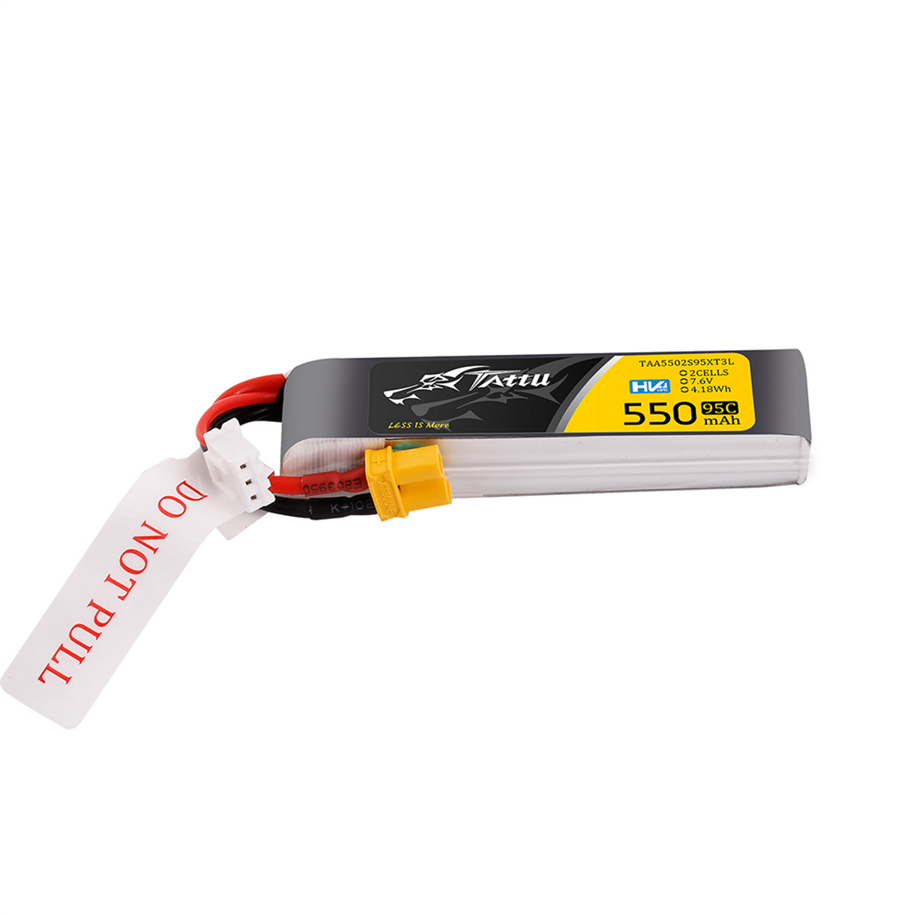 Akumuliatorius Tattu LiPo 2S 7.6V 550mAh 95C XT30 Long Pack