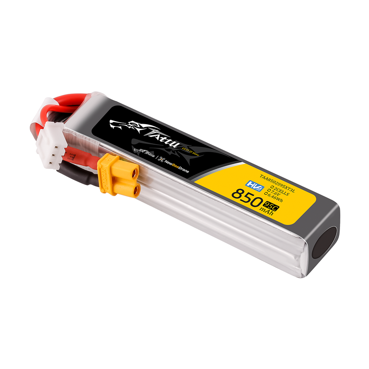 Akumuliatorius Tattu LiPo 2S 7.6V 850mAh 95C XT30 Long Pack