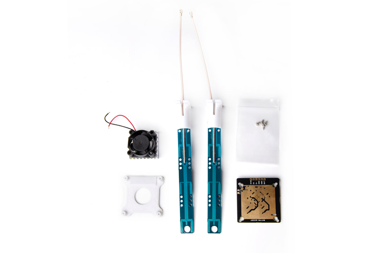 Tinklo plokštė „HobbyDrone“ didelės galios AC180 RTL8812AU 2W + 2 antenos 7,5 dB