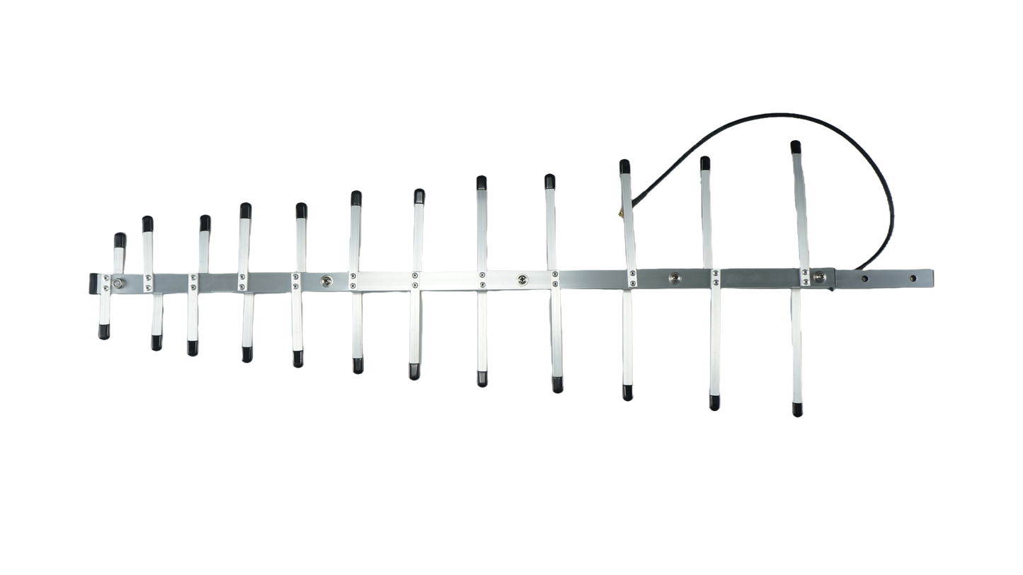 Tolimojo nuotolio klevo antena su belaidžiu logaritminiu periodiniu SMA-MALE (470–1020 MHz)