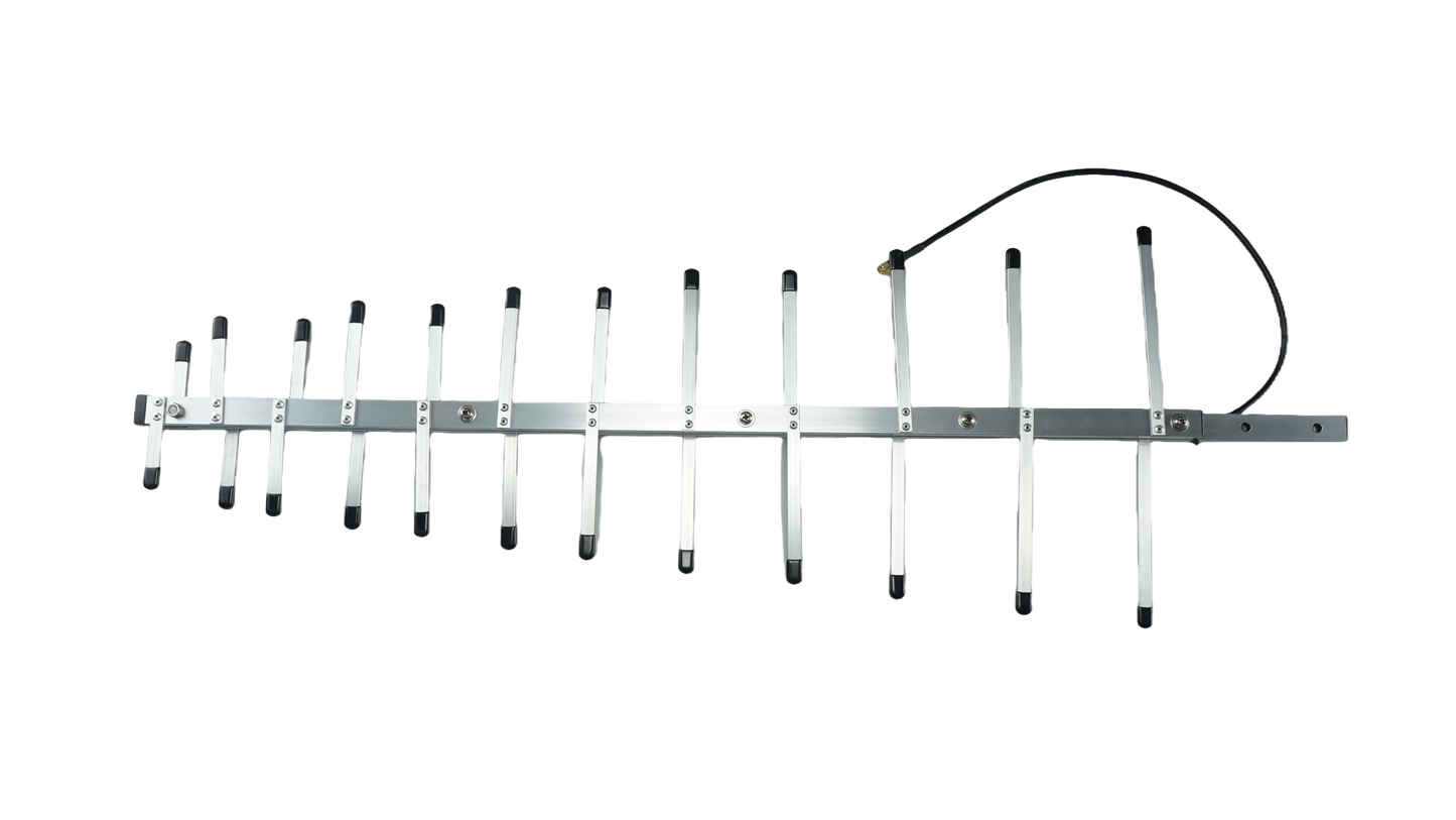 Tolimojo nuotolio klevo antena su belaidžiu logaritminiu periodiniu SMA-MALE (470–1020 MHz)