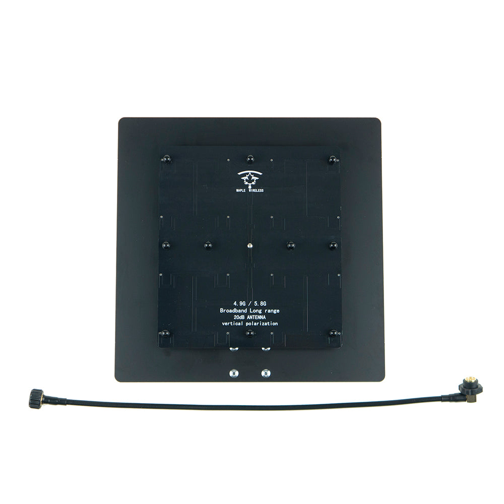 Belaidė klevo antena, kryptinė, 4.9-5.8G SMA-MALE, 20dB