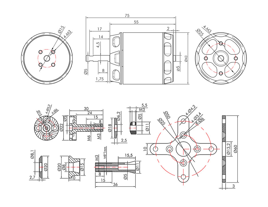 Variklis T-variklis AT3530 KV580