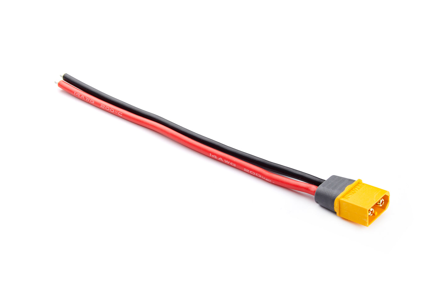 Jungtis Amass XT60 su silikoniniu laidu 14AWG 15cm