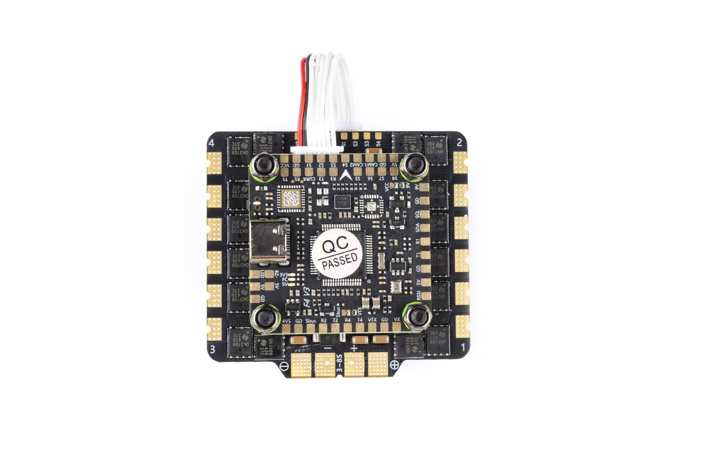 „Pilotix F405 V3 3080 80A AM32“ įkrovimo stotelė