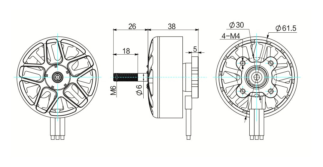 Variklis Pilotix 5315 380KV