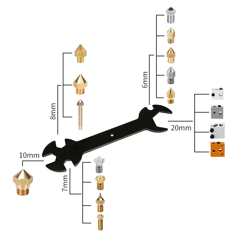 8139 3 3d printer 5 in 1 wrench