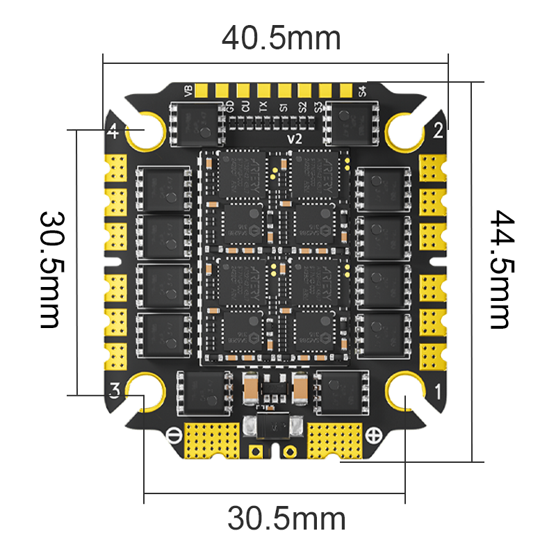 ESC 4in1 Pilotix 75A AM32