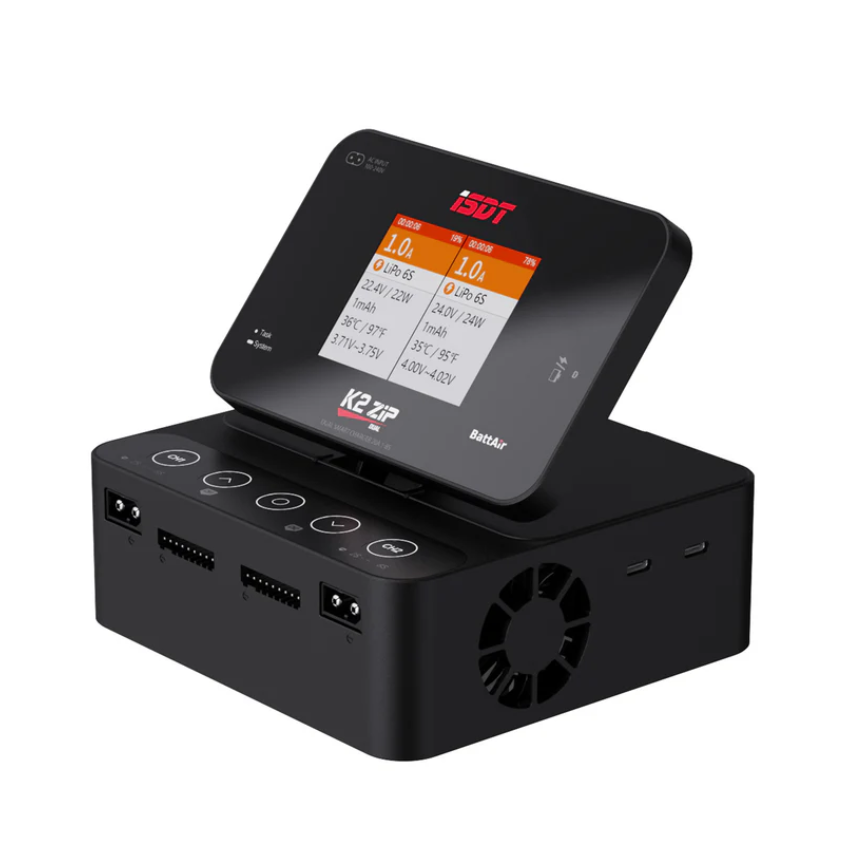 Išmanusis įkroviklis ISDT K2 zip AC 200W / DC 500W dviejų kanalų