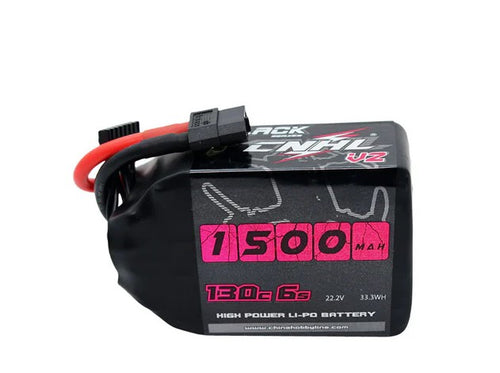 CNHL juodos serijos LiPo 6S 1500mAh 130C XT60 V2 akumuliatorius