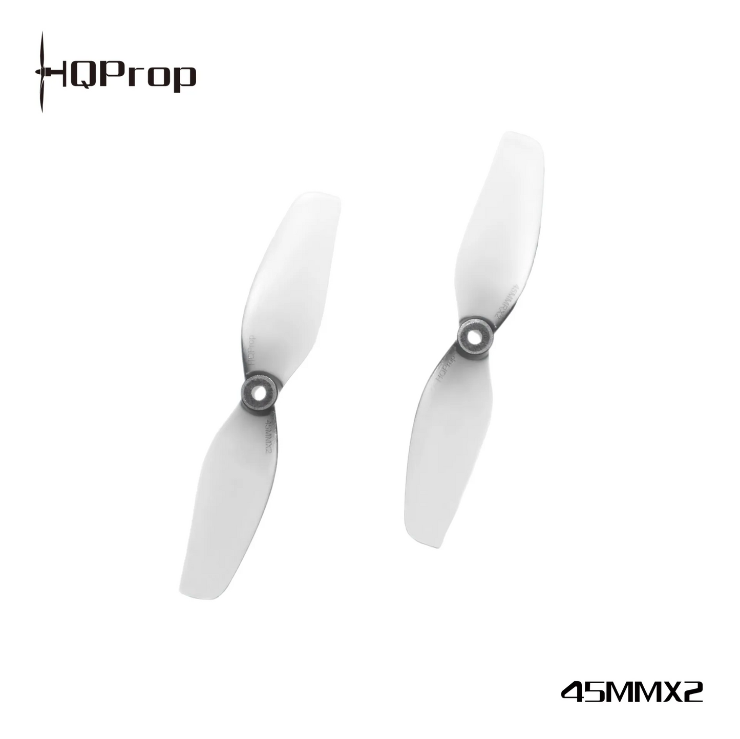 Propeleriai HQProp MicroWhoop 2-BL1.8" pilki (2 prieš laikrodžio rodyklę + 2 pagal laikrodžio rodyklę)