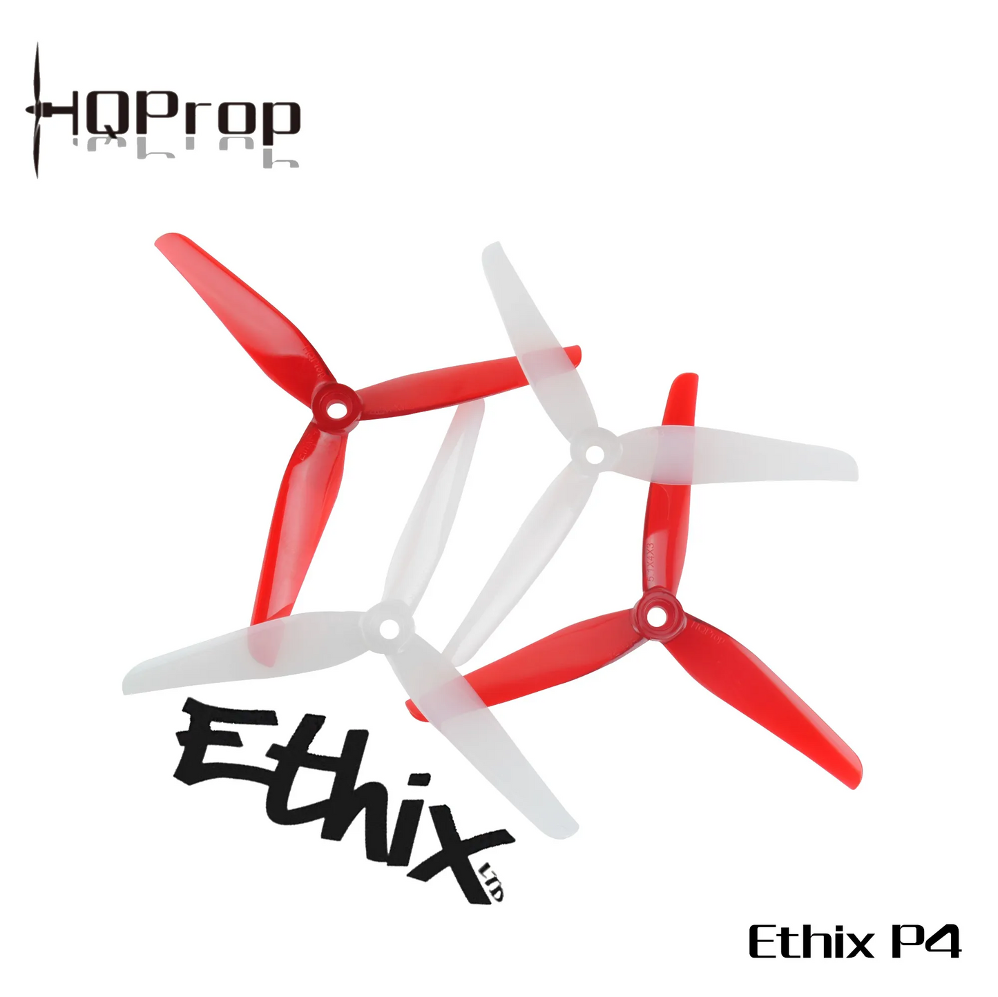 Propeleriai HQProp Ethix P4 3 menčių 5.1" saldainių lazdelės formos (2 pagal laikrodžio rodyklę + 2 prieš laikrodžio rodyklę)