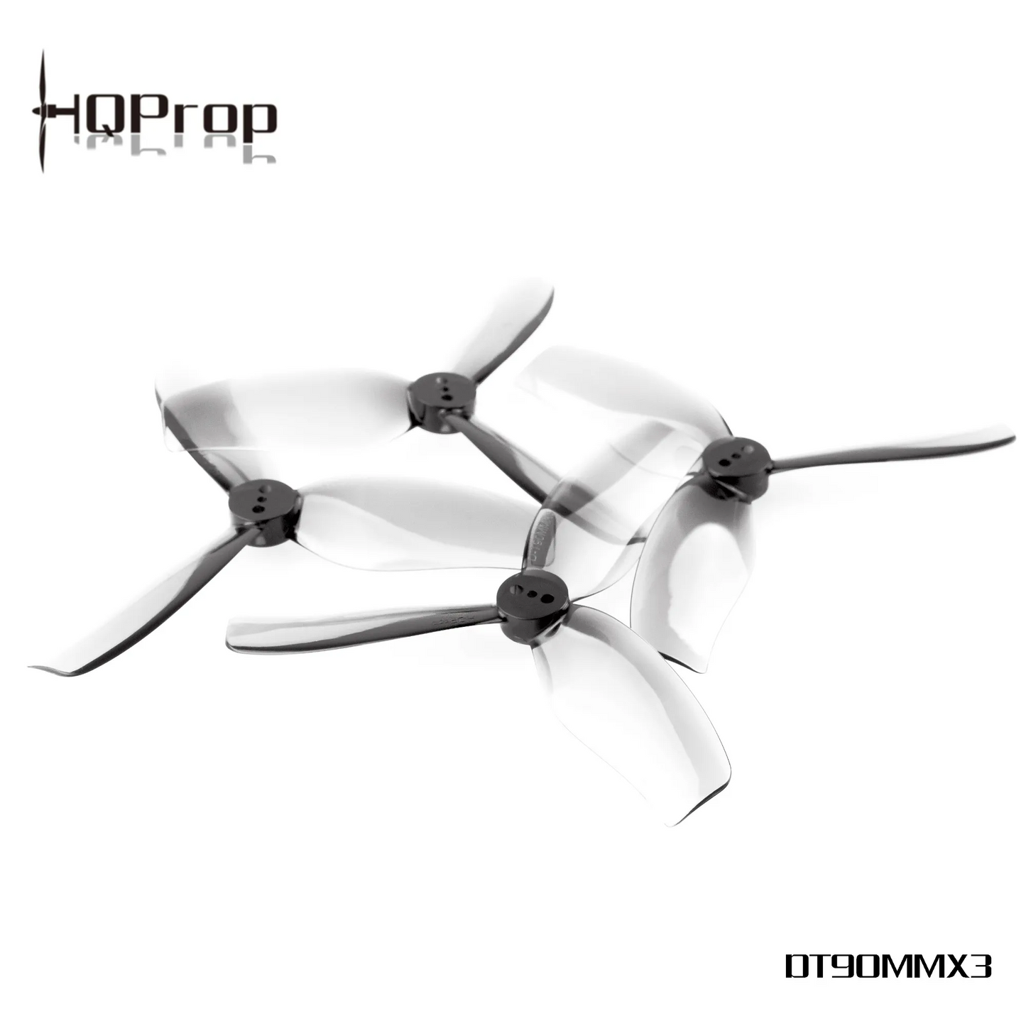 Propeleriai HQProp Cinewhoop 3 menčių 3,5" pilki (2 prieš laikrodžio rodyklę + 2 pagal laikrodžio rodyklę)