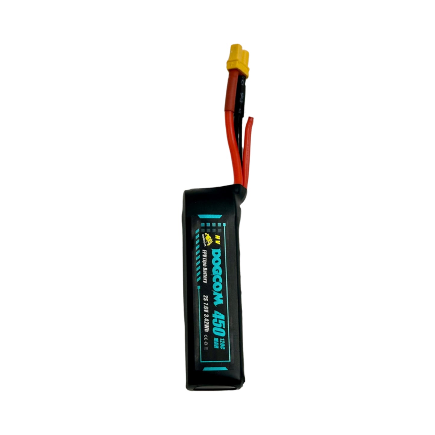 Baterija DOGCOM 450 mAh 120C 7,6 V 2S1P HV LiPo XT30