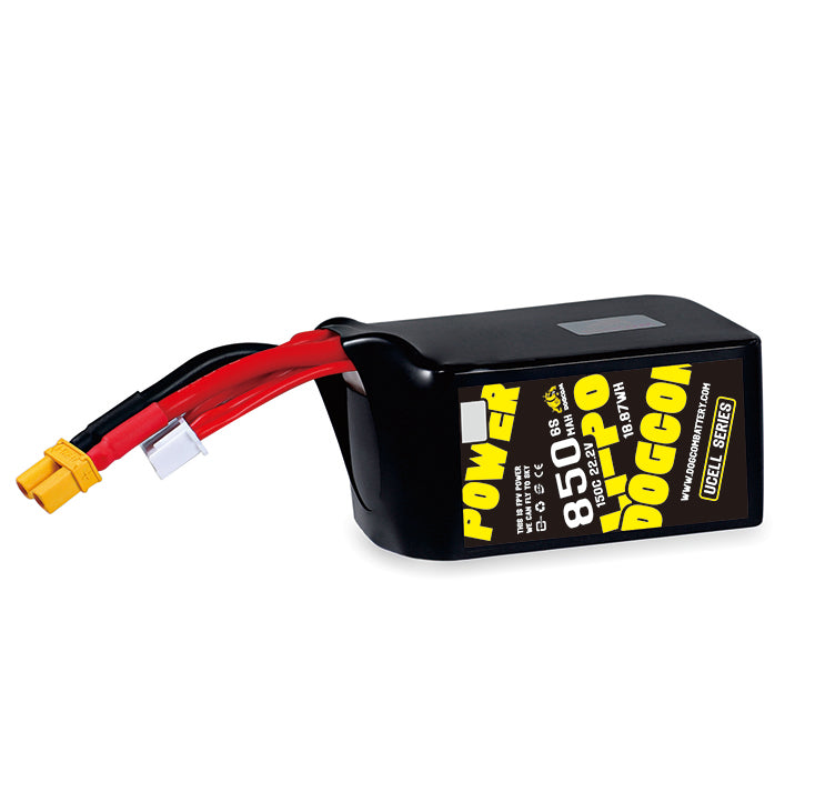 Baterija DOGCOM 850 mAh 6S 22,2 V 150C LiPo XT60 řada UCELL